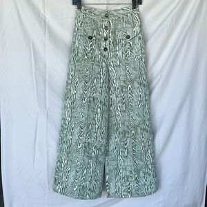Anthropologie tree print pants sz XS 0/2